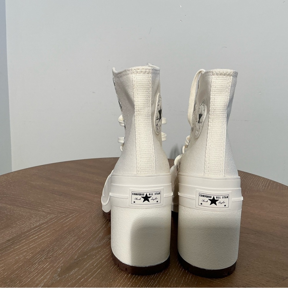 Converse Women's White High-Top Platform Sneakers - Picture 6 of 8
